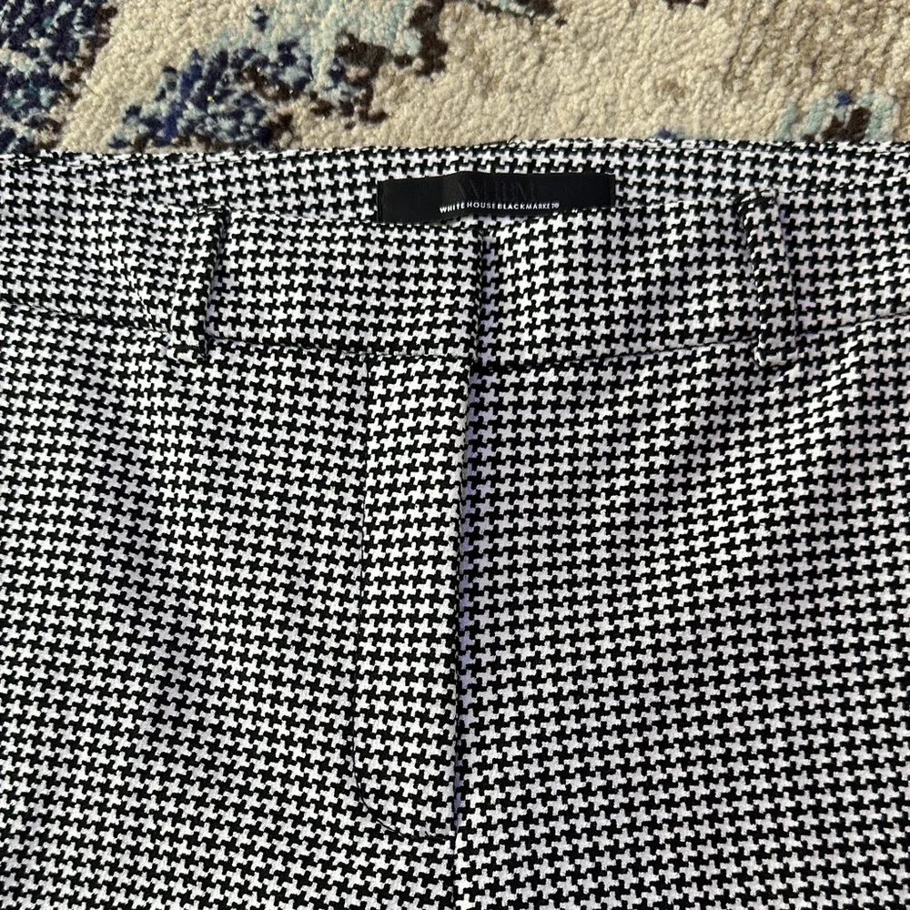 WHBM White House Black Market Houndstooth Dress Pants NWOT Sz 4 - Picture 7 of 10